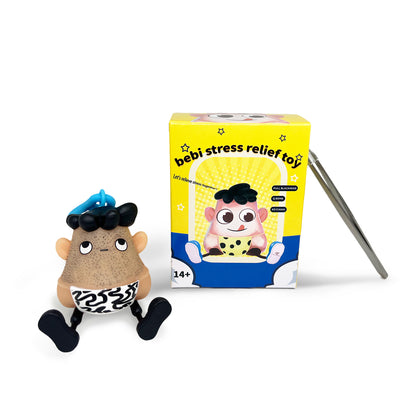 Squishy Stress Relief Fidget Toy – Mini PVC Squeeze Keychain